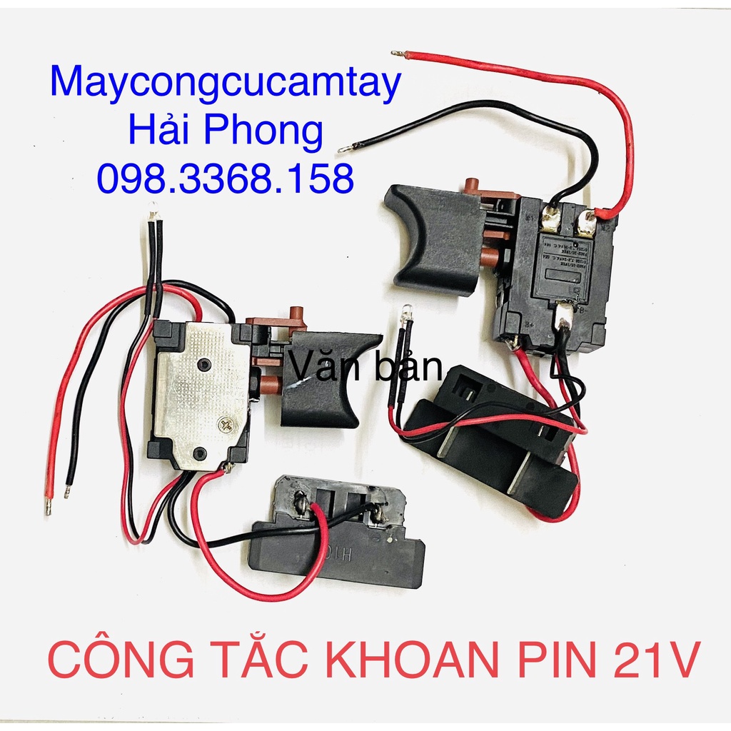 CÔNG TẮC KHOAN PIN / $ÚNG SIẾTMỞ ỐCVÍT , BULONG  PIN , MÁY MÀI , MÁY CƯA ..... 12V - 21V DC