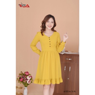 Váy dài tay cúc ngọc