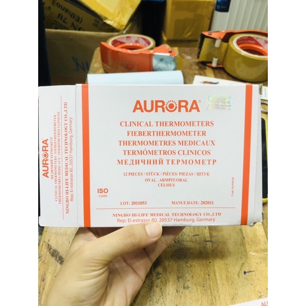 Nhiệt Kế Thuỷ Ngân Đo Nhiệt Độ Cơ Thể Aurora HMP 1006