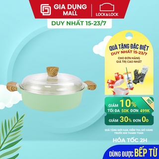 Nồi Nhôm Chống Dính Nắp Thủy Tinh Size 26cm Lock & Lock CCA203  -  giadungmall