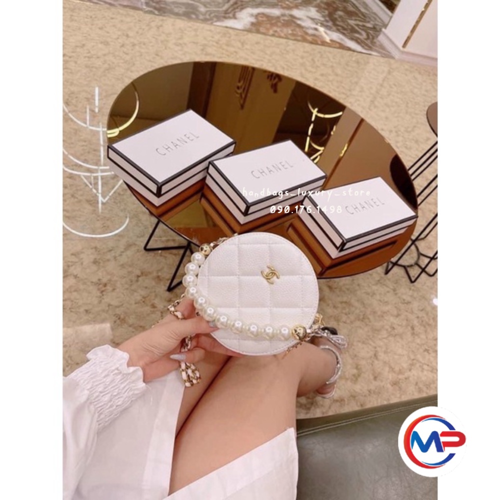 💖 𝑭𝑹𝑬𝑬𝑺𝑯𝑰𝑷 💖 Túi xách Đeo chéo cốp tròn CHA/NEL quai ngọc ❣️freeship❣️cốp x đeo chéo