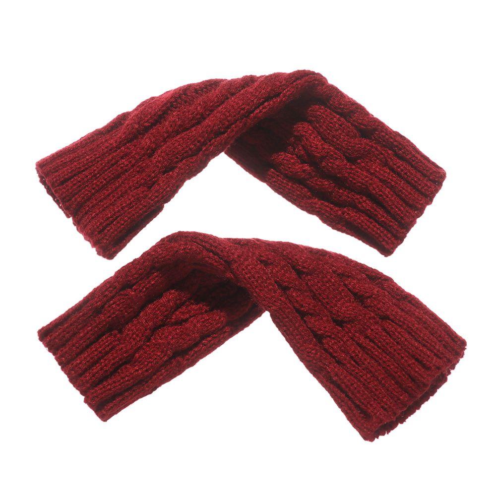 Găng Tay Len Dài Hở Ngón Giữ Ấm Cho Nữ