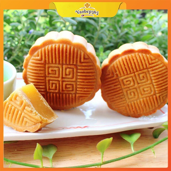 Set nguyên liệu làm bánh Trung Thu Nướng Chay Mix 4 vị, 12c - 150g (Bánh Nướng nhân đậu xanh, matcha, khoai môn, dứa...)