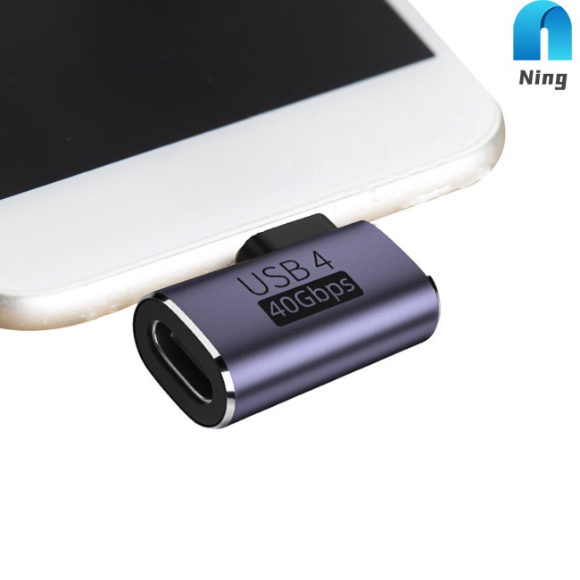 Đầu Chuyển Đổi Ning Type-C 4.0 Sang Cổng C 40gbps Pd100w Chuyên Dụng Cho Thunderbolt 4 Notebook