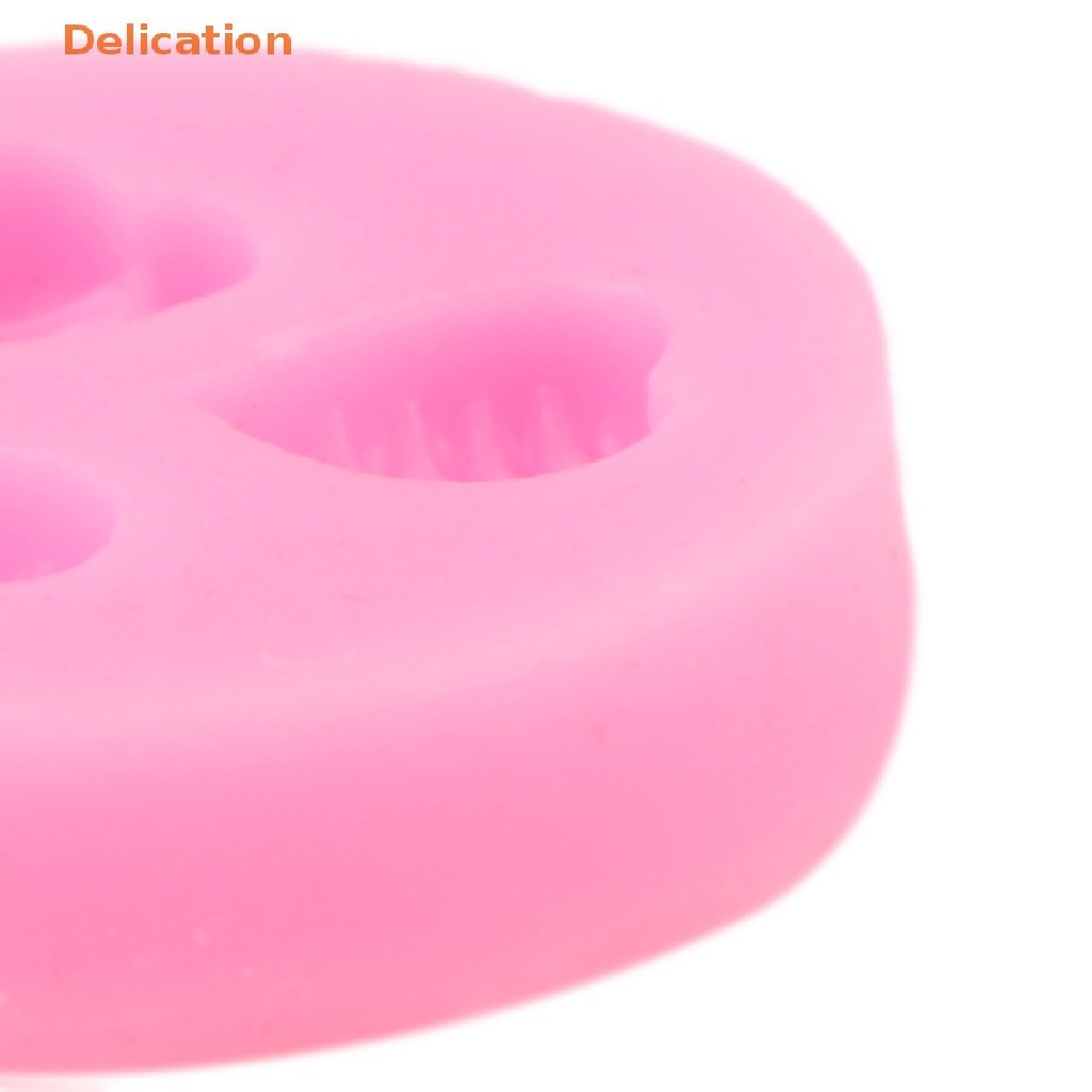 Khuôn Silicone Tạo Hình Làm Bánh Kẹo Hình Ba Chiếc Lá DIY