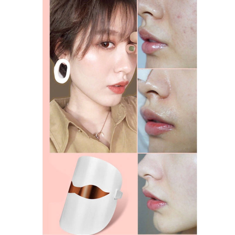 Youyo Đèn Led Photon Ánh Sáng Xanh Lam Đỏ Cam Trẻ Hóa Làn Da 3 Màu