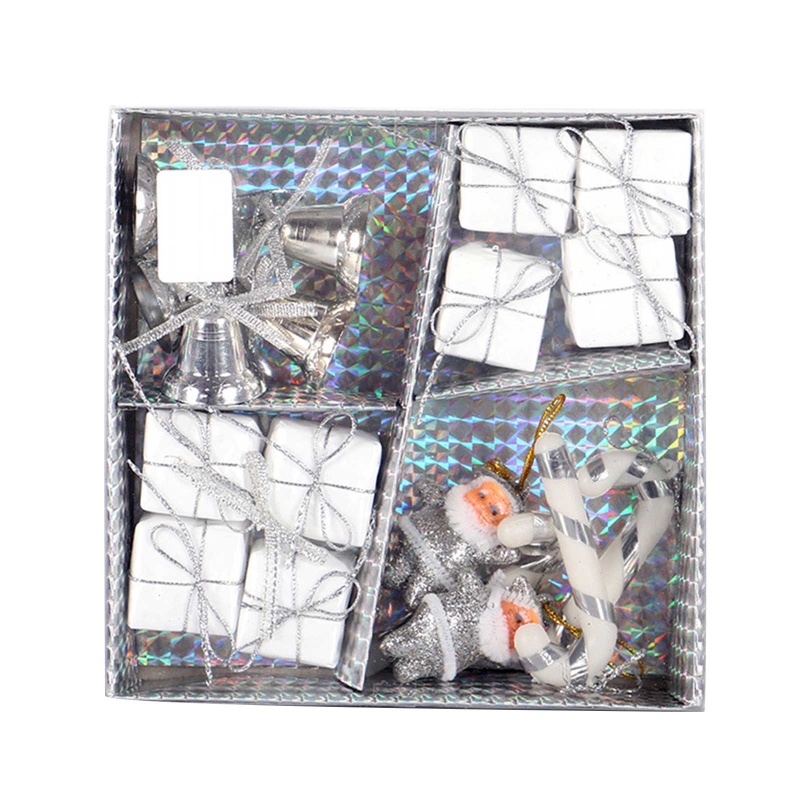 Set 16 quả châu treo trang trí cây thông noel/ năm mới