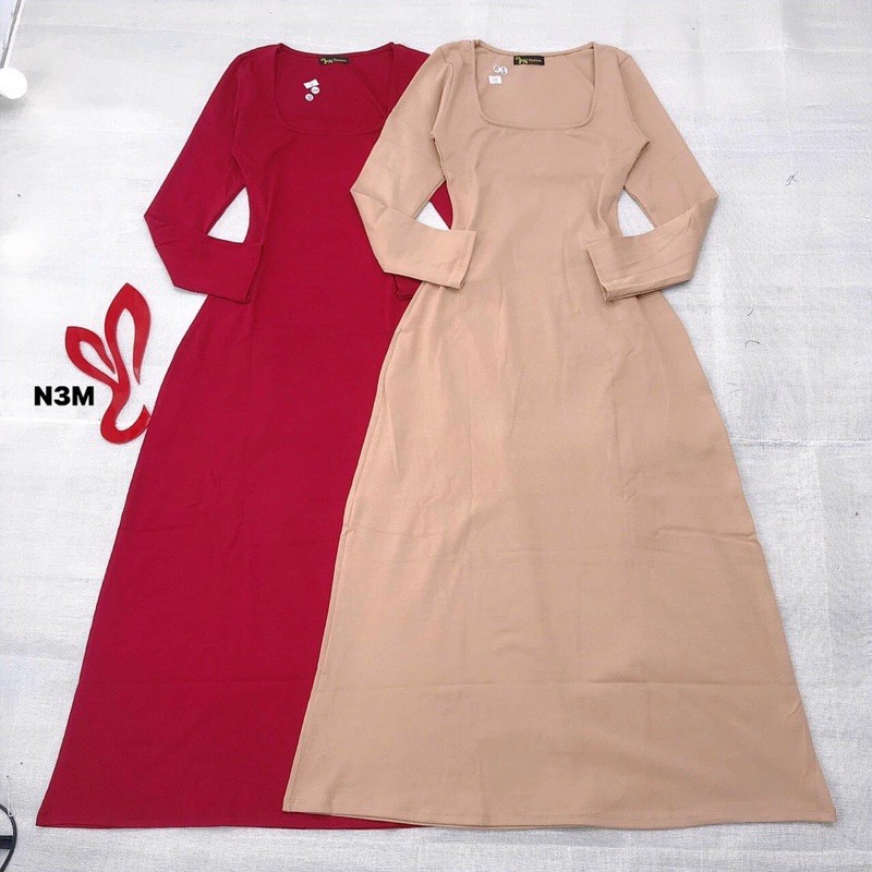 Đầm thun maxi tay dài | BigBuy360 - bigbuy360.vn