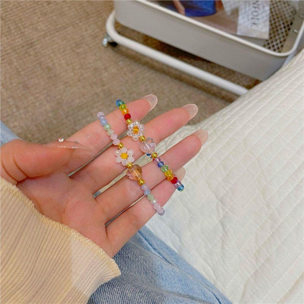 Vòng Đeo Tay Chuỗi Hạt Phối Hoa Thời Trang Cho Nữ|Trang Sức Nữ