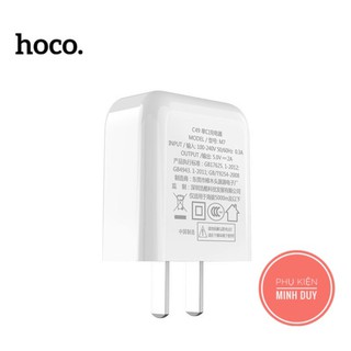 [BigSale] Combo củ, cáp sạc Hoco C49 2.4A