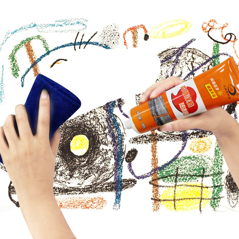 Kem tẩy xoá vết bẩn trên tường 180g Kem Tẩy Bút Sáp Màu Vẽ Tường