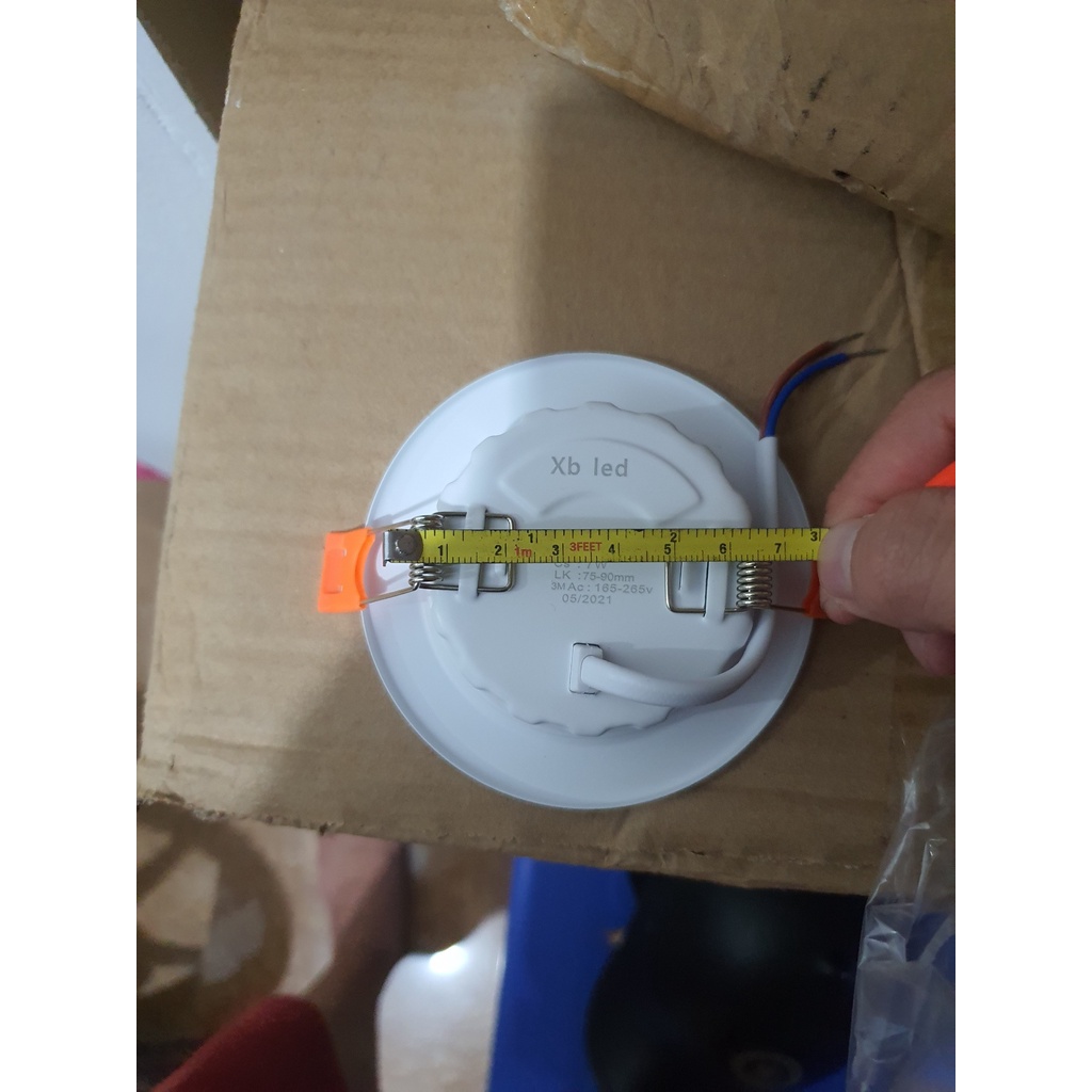 Đèn Led trần 3 chế độ màu dùng thay thế cho các đèn thế hệ cũ chĩnh hãng CREALED, dùng cho lỗ khoét từ 75 --90mm