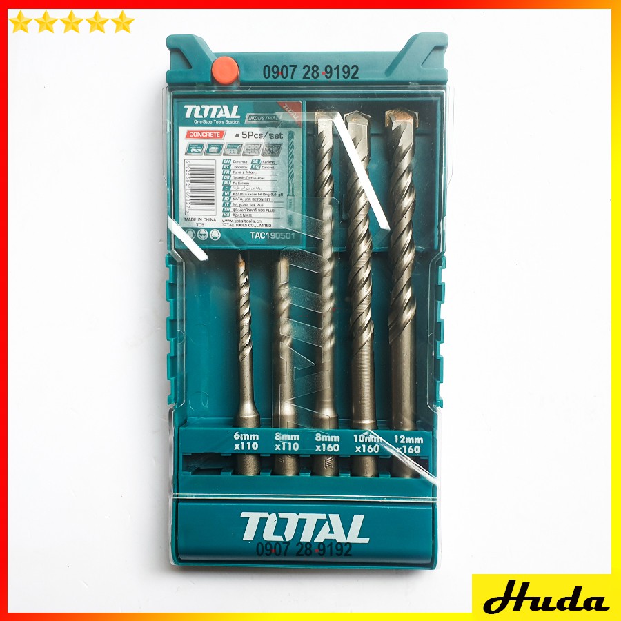 5 CÂY BỘ MŨI KHOAN BÊ TÔNG ĐẦU GÀI SDS Total - TAC190501 uio