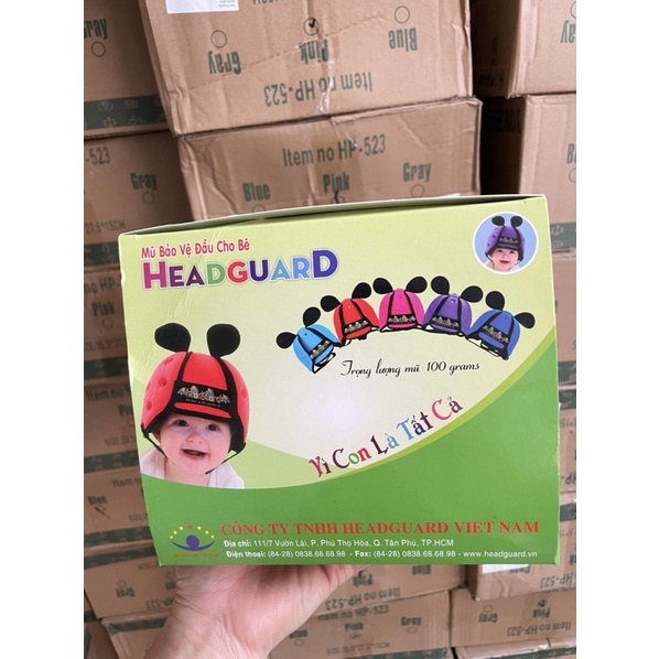 Mũ, nón bảo vệ đầu cho bé 7 tháng - 5 tuổi
