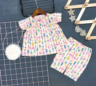 Bộ thun bozip bé gai size đại