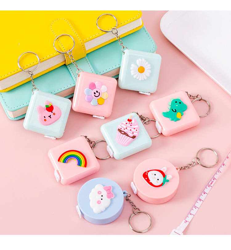 Thước Dây Mini Thiết Kế Hoạt Hình Nhiều Màu Sắc Dễ Thương