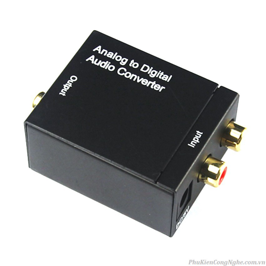 Bộ Chuyển Cáp Quang ra AV AUDIO (Digital to Analog) kèm Nguồn Cấp Adapter