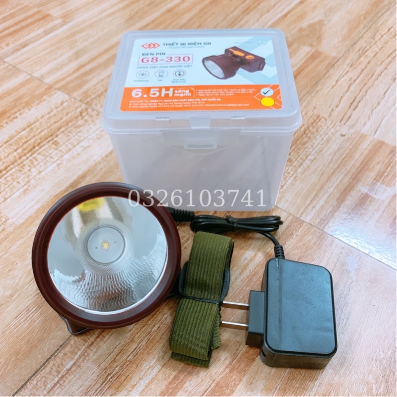Đèn pin đội đầu chống nước G8-330 _ Đèn pin siêu sáng