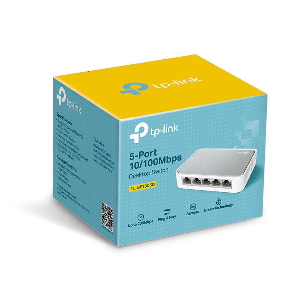 Bộ Chia Tín Hiệu Để Bàn 5 cổng TL-SF1005D 10/100Mbps - Hàng chính hãng