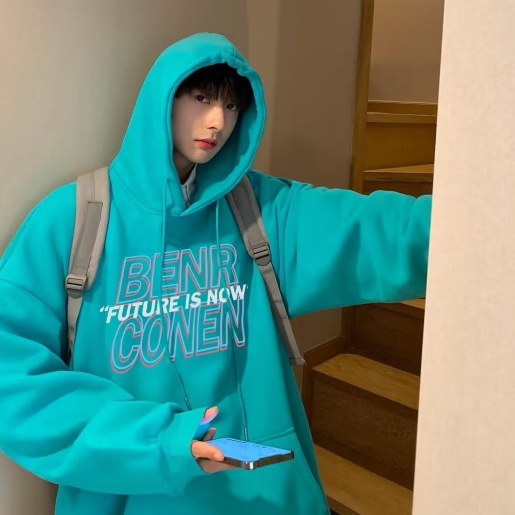 Áo hoodie In Chữ Phong Cách Nhật Bản Thời Trang Cao Cấp Cho Nam Size M-5XL