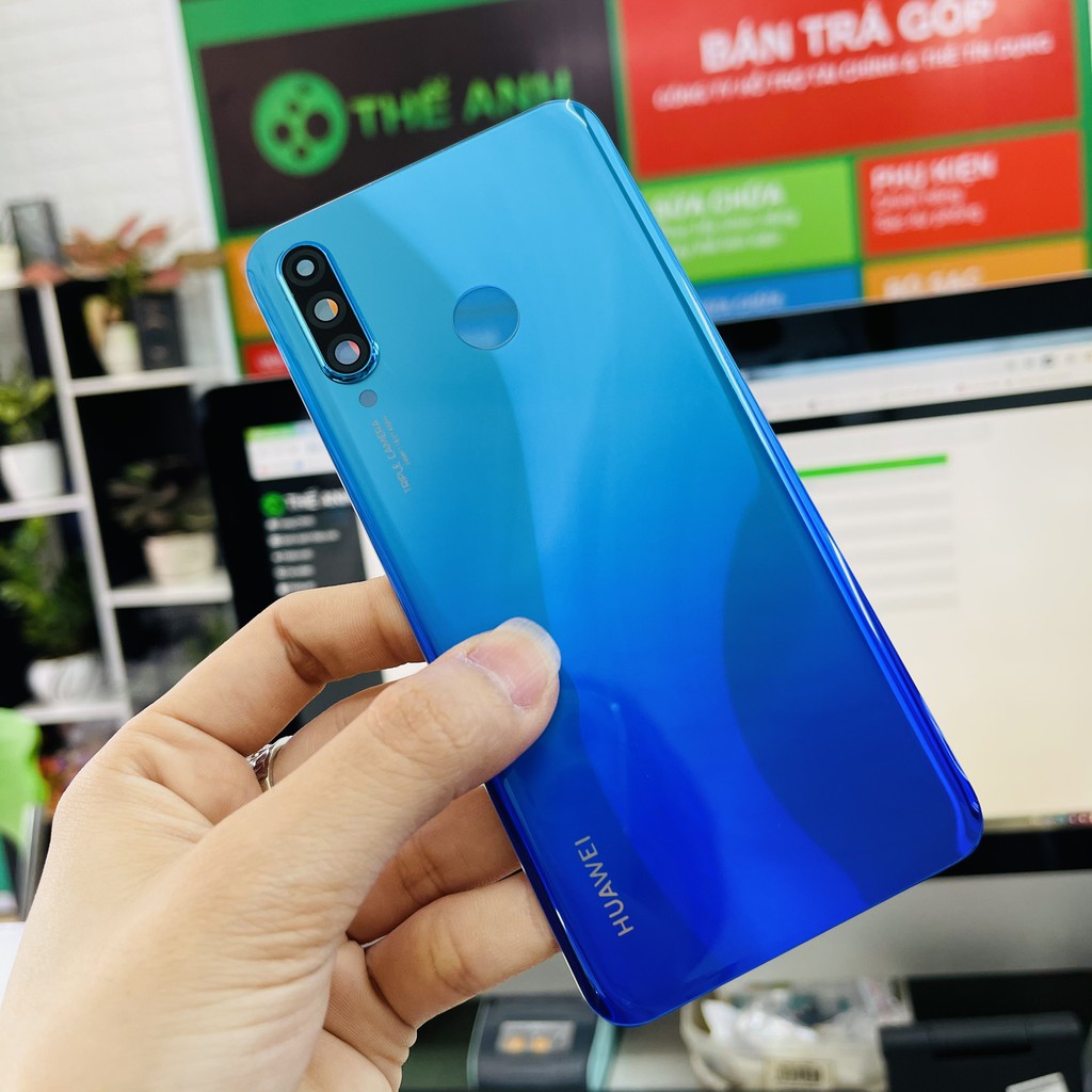 Mặt lưng / nắp lưng / Lưng Huawe P30 lite kèm kính camera chính hãng , bao hành đổi trả