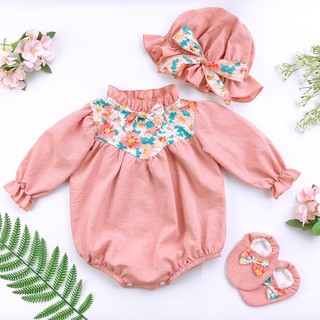 Body liền thân kèm nón cho bé gái