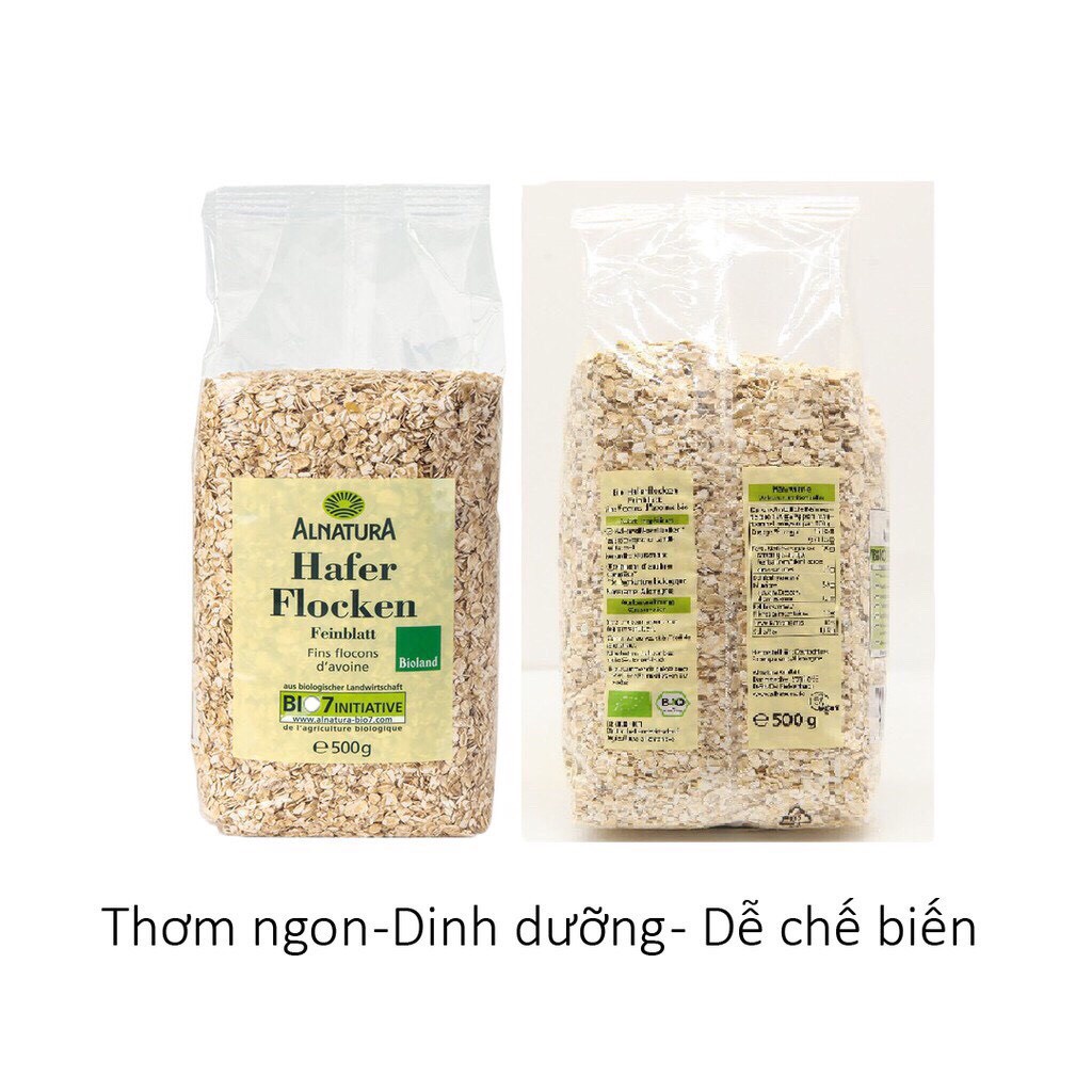 Yến mạch Đức Hafer Flocken - túi 500g