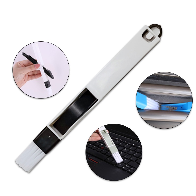 Chổi quét bụi bàn phím-Cửa sổ-Cọ kèm xẻng hốt rác mini quét vị trí hẹp bằng nhựa tiện lợi