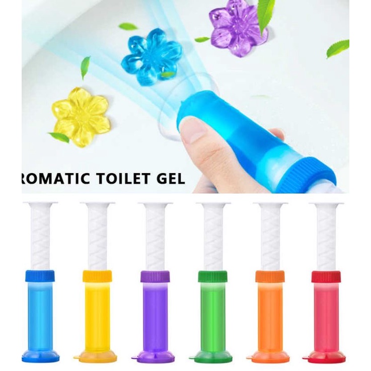 Gel khử mùi bồn cầu tạo hình bông hoa , gel khử trùng bồn cầu, với 6 mùi hương cho toilet