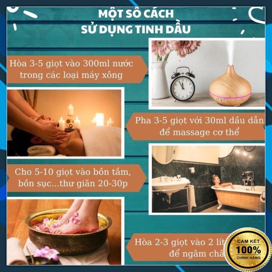 Tinh Dầu Thiên Nhiên Thiên Hương Nhập Khẩu Ấn Độ, Tinh Dầu Nguyên Chất 100% Có Kiểm Định Quatest