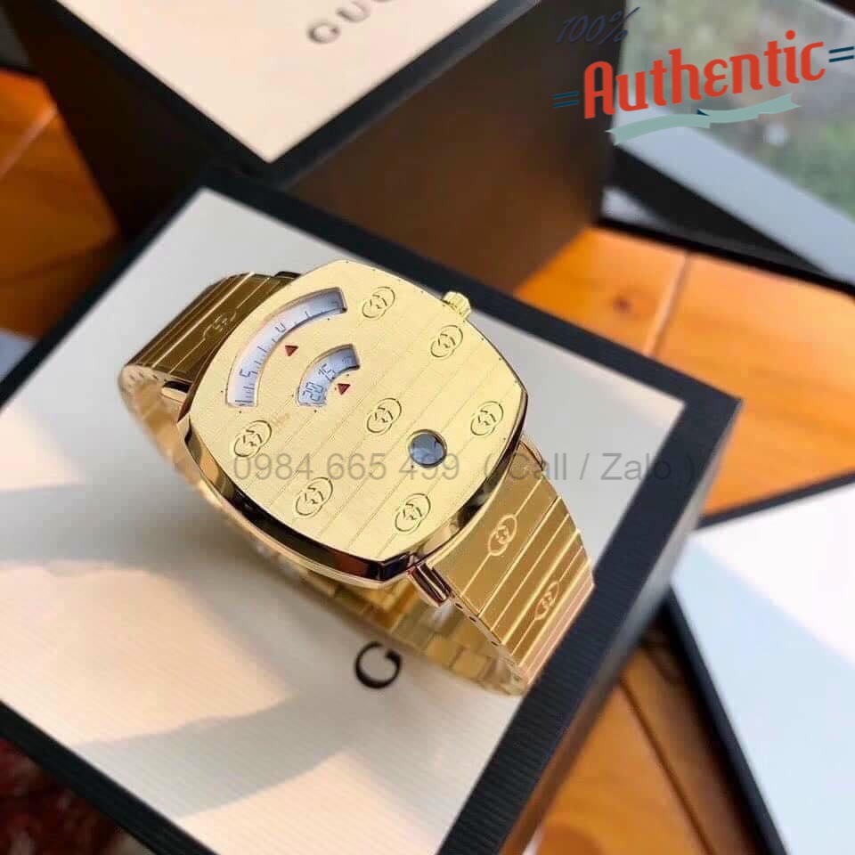 Đồng Hồ Nữ Gucci Grip Yellow Gold PVD YA157403