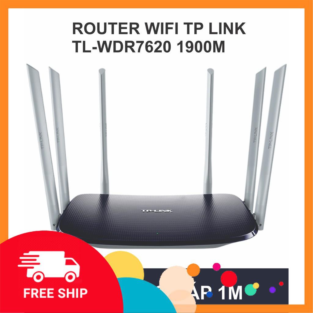 Bộ Phát WiFi Thiết Bị Wifi TPLink 1900Mbps phiên bản WDR7620 - bảo hành 12 Tháng - Băng Tần Kép - HT PHONE