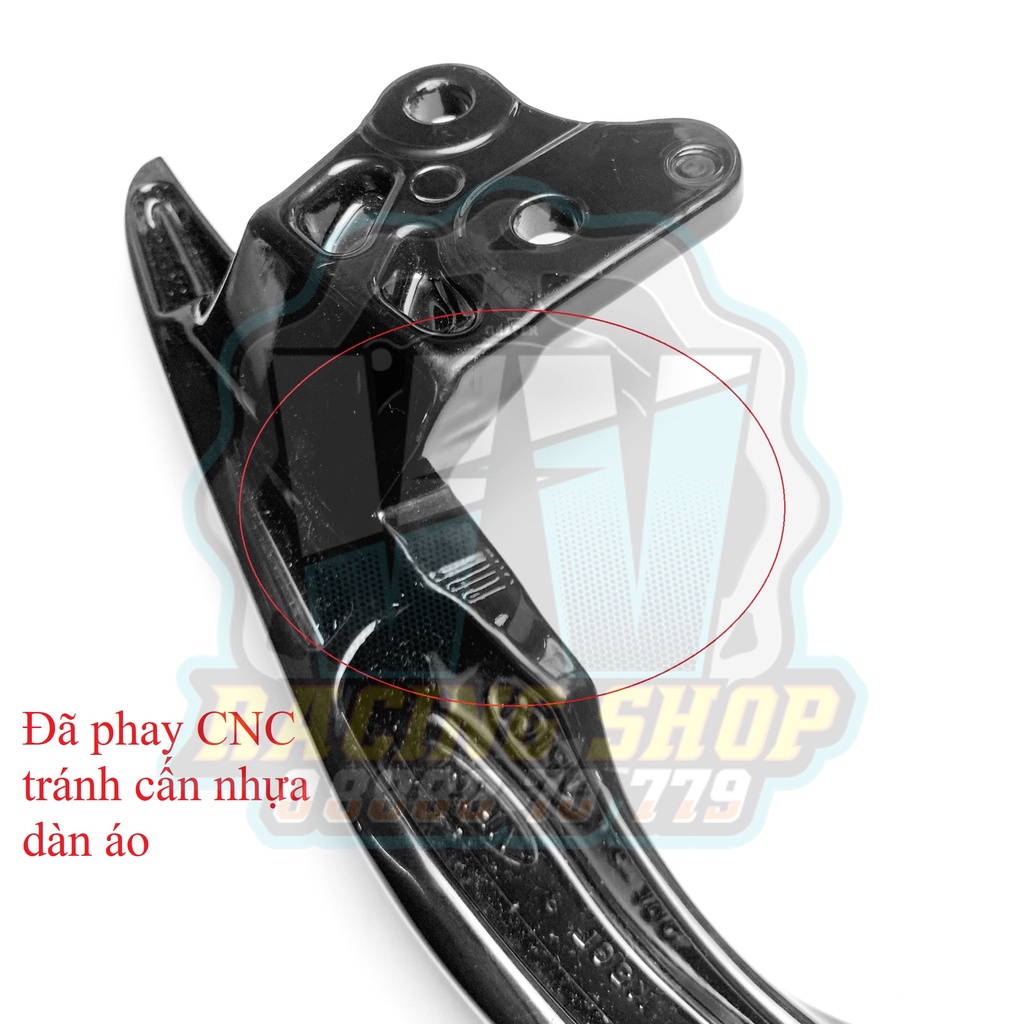 [Đen Bóng - Đã Phay CNC] Cảng Baga / Tay Dắt Winner V1 Đen Bóng Gắn Winner X / 2022+ (V3) Zin Có Pat Gắn