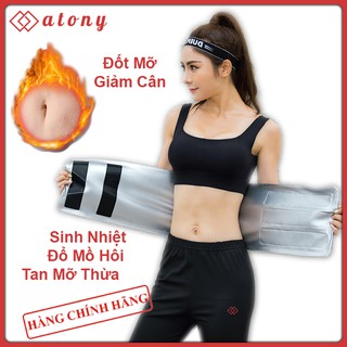 Đai Quấn Nóng Giảm Mỡ Bụng ATONY, Đai Nịt Bụng Sinh Nhiệt Giảm Mỡ, Giảm Eo, Tráng Nano Bạc Nhật Bản