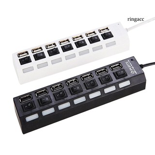 Bộ chia 7 cổng USB 2.0 có đèn Led