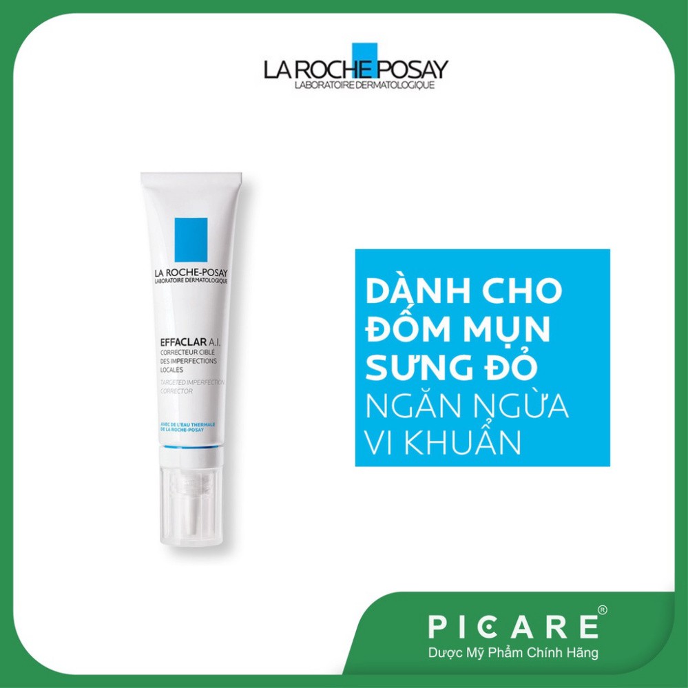 [CHÍNH HÃNG] La Roche-Posay Kem Hỗ Trợ Giảm Mụn Chuyên Biệt Effaclar A.I 15ml