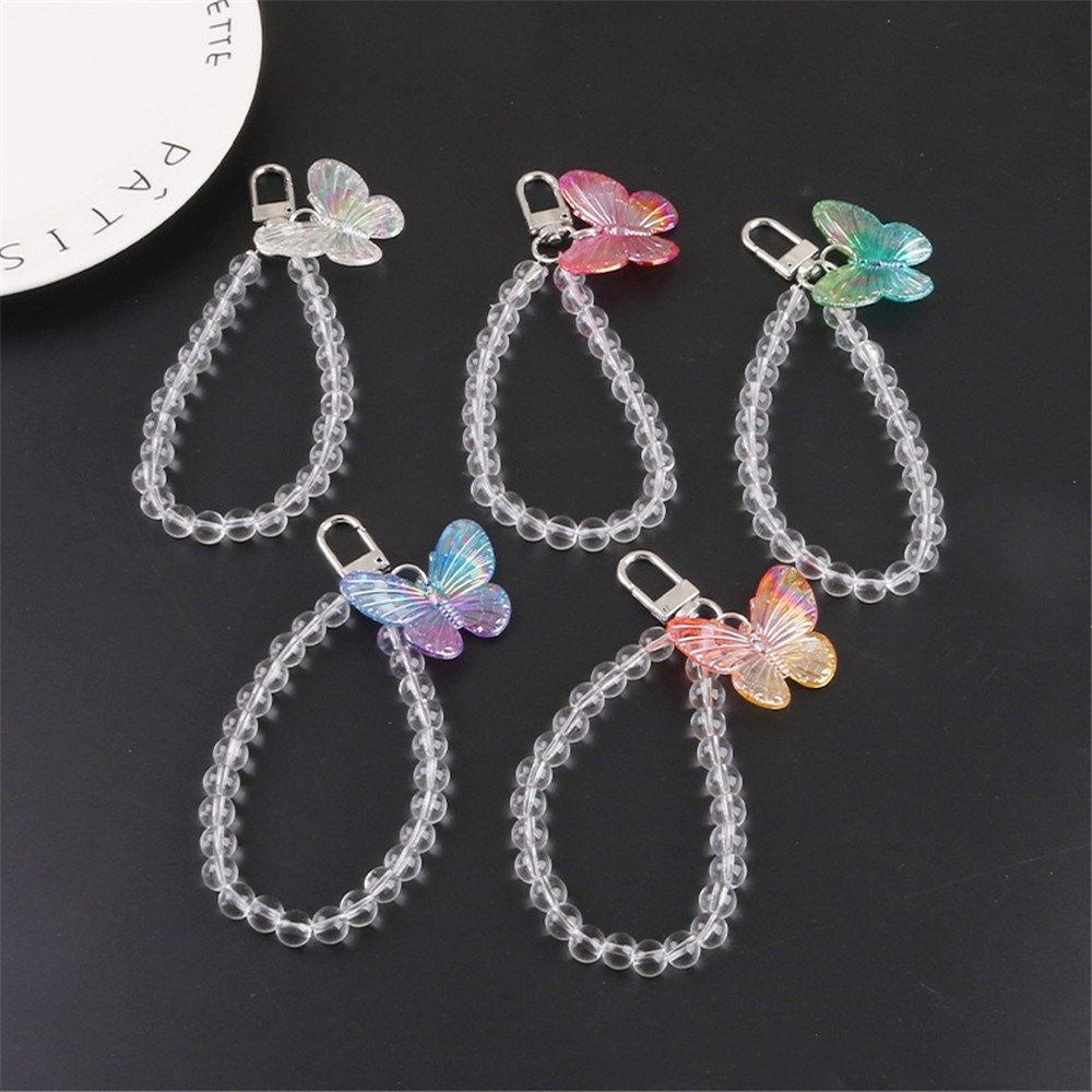 Móc khóa hình bướm bằng kim loại nhiều màu lựa chọn thời trang cho nữ