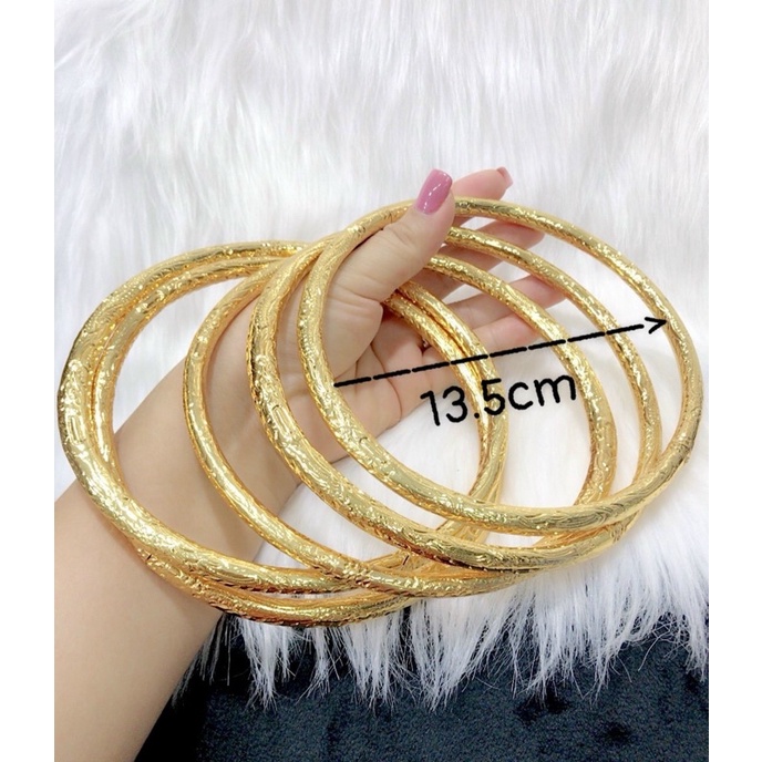 Kiềng cổ cưới cô dâu khắc rồng phụng dát vàng 24 cao cấp mẫu mới về