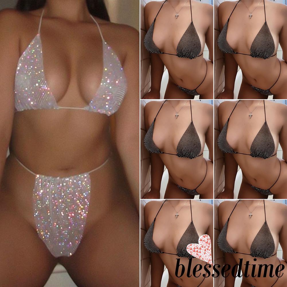 Bikini Nâng Ngực Đính Đá Pha Lê Lấp Lánh | BigBuy360 - bigbuy360.vn