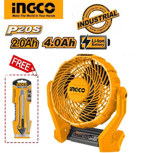 Quạt gió mini dùng pin 20V Ingco CFALI2007 ( không kèm pin và sạc )