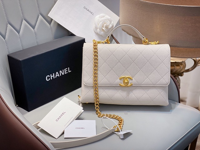 Túi xách nữ đeo chéo da hạt sần khoá vàng hàng cao cấp fullbox có hộp