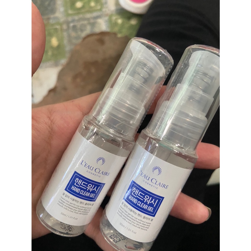 Nước rửa tay khô mini Hàn Quốc EAU CLAIRE-nội địa Hàn, mùi thơm, mau khô, chai nhỏ 120ml