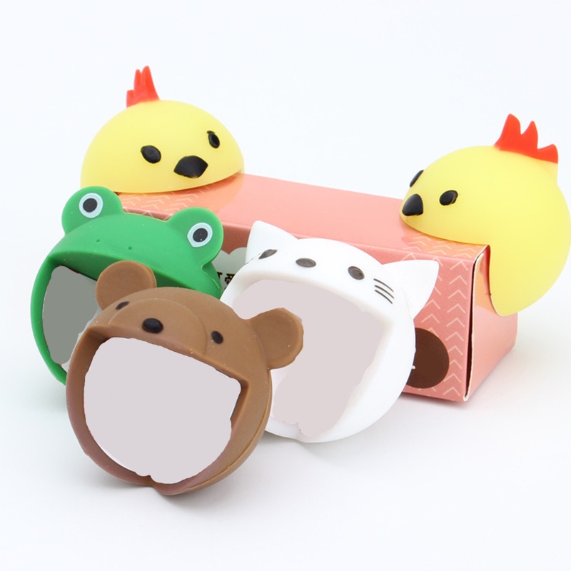 Bộ 2 Miếng Bọc Cạnh Bàn Bằng Silicon Mềm Họa Tiết Hoạt Hình Bảo Vệ An Toàn Cho Bé