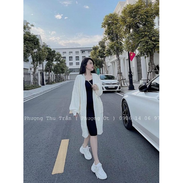 Áo len cadigan dáng dài | BigBuy360 - bigbuy360.vn