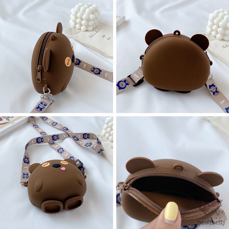 Túi đeo vai kiểu dáng hoạt hình thời trang Hàn Quốc dễ thương cho bé trai/ bé gái