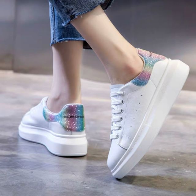 Giày thể thao nữ gót nhũ fullboxx