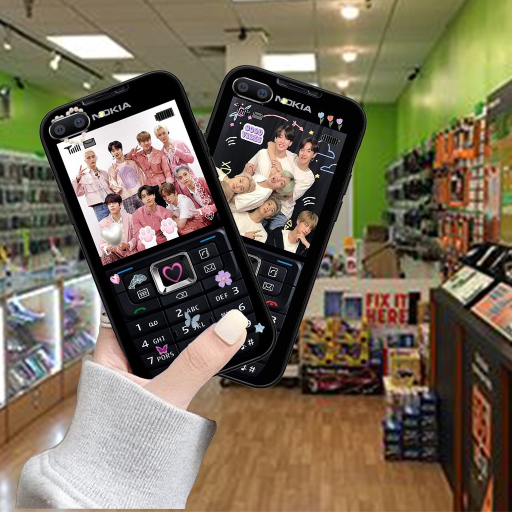 Ốp Realme C1 / C2 bộ hình điện thoại nokia huyền thoại , BTS , Vpop cute