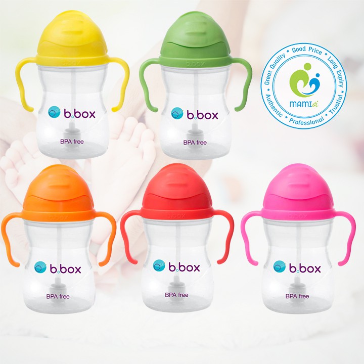 Bình tập uống nước (240ml) đơn màu cho trẻ từ 6 tháng tuổi BBox Sippy Cups, Úc