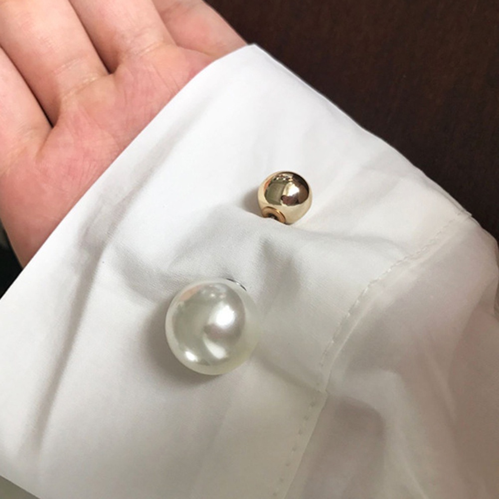 Ghim cài áo hình hoa đính ngọc trai giả thời trang cho nữ