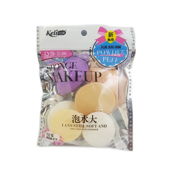 Bộ 6 Bông Mút Trang Điểm Keli Sponge Makeup